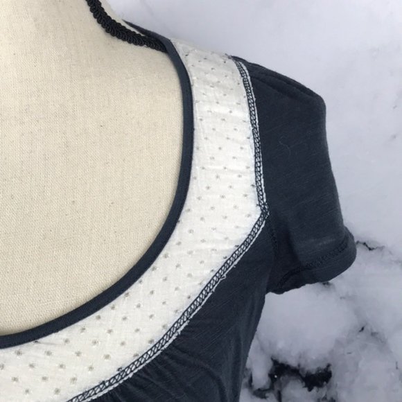 ๐ LUX pajama shirt dress eyelet detail size Large - Picture 4 of 8